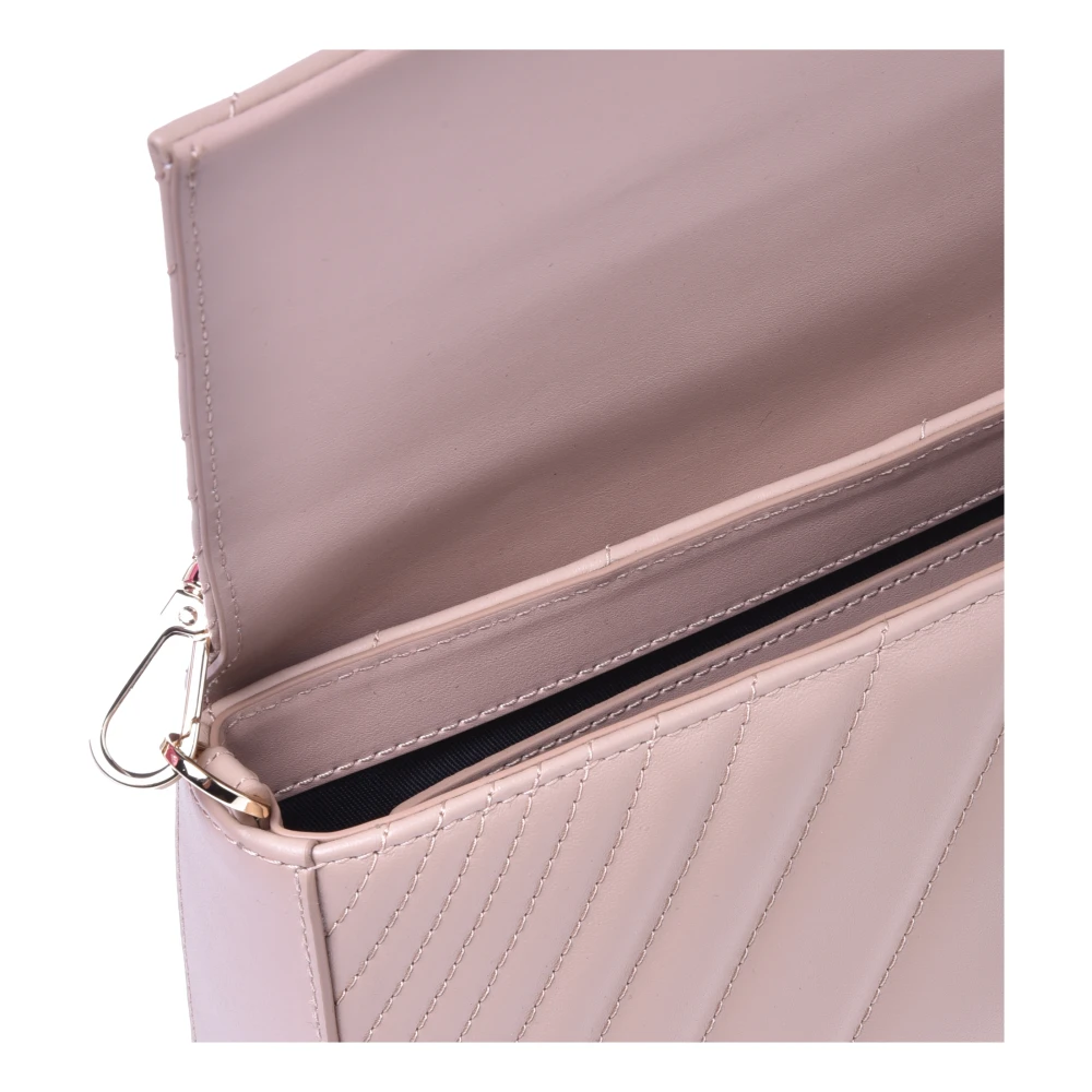 Baldinini Shoulder bag in nude quilted leather Beige Dames