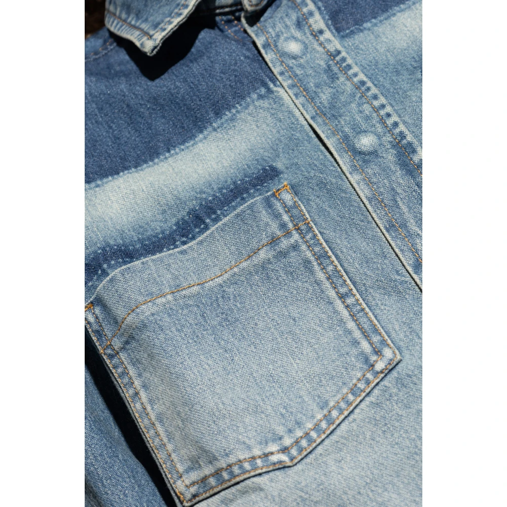 Victoria Beckham Denim Overhemd Blue Dames