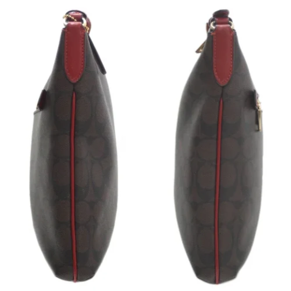 Coach Pre-owned Fabric shoulder-bags Brown Dames