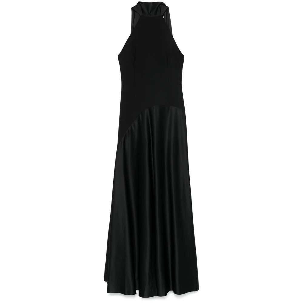 Schwarzes Halterneck-Kleid mit Seitenschlitz - Solace London - Modalova