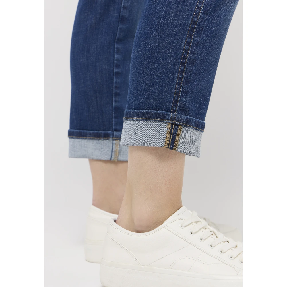 Angels Stijlvolle Crop Top Blue Dames