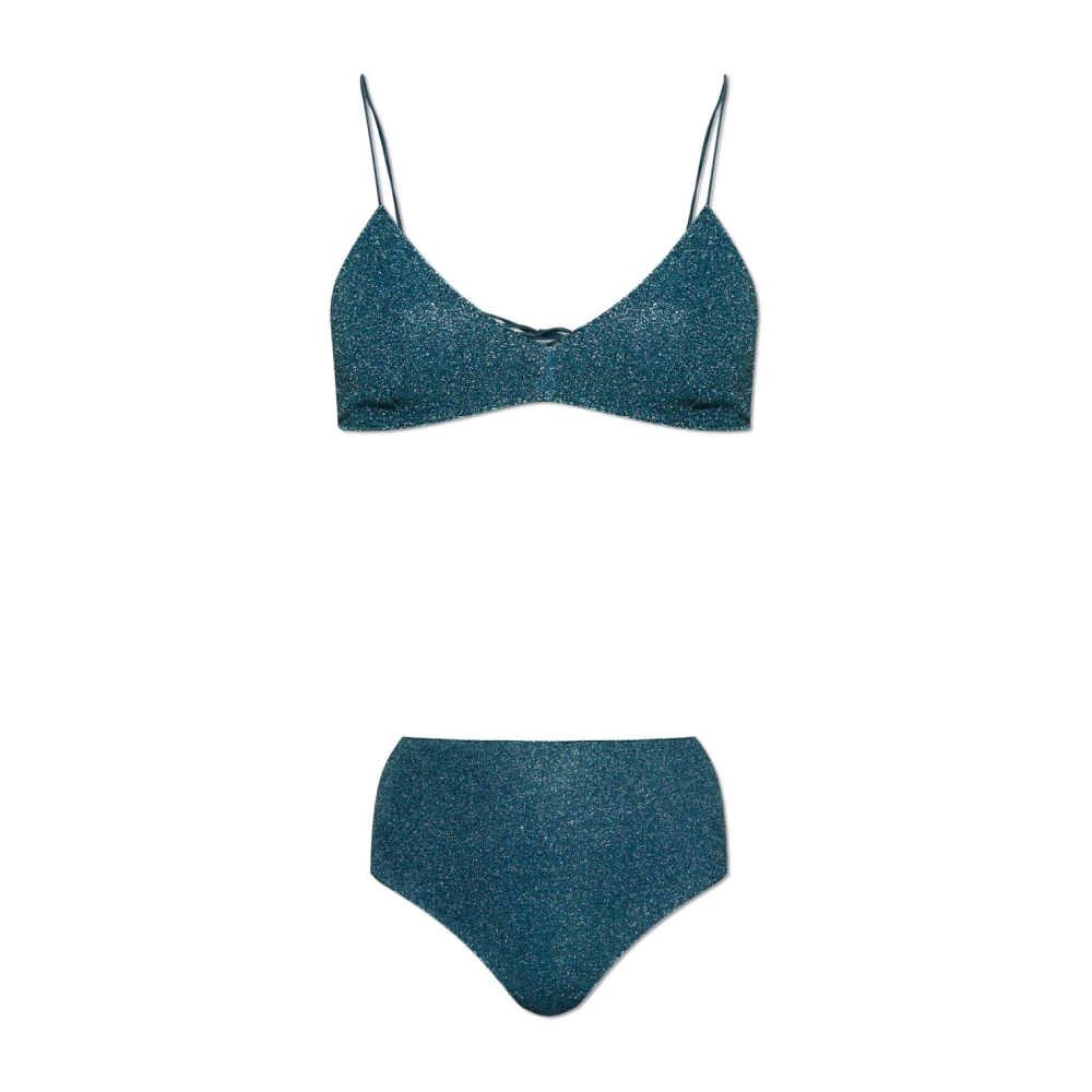 Oseree Vrouw Blauw Badmode Dames, M, Lumière High Waisted