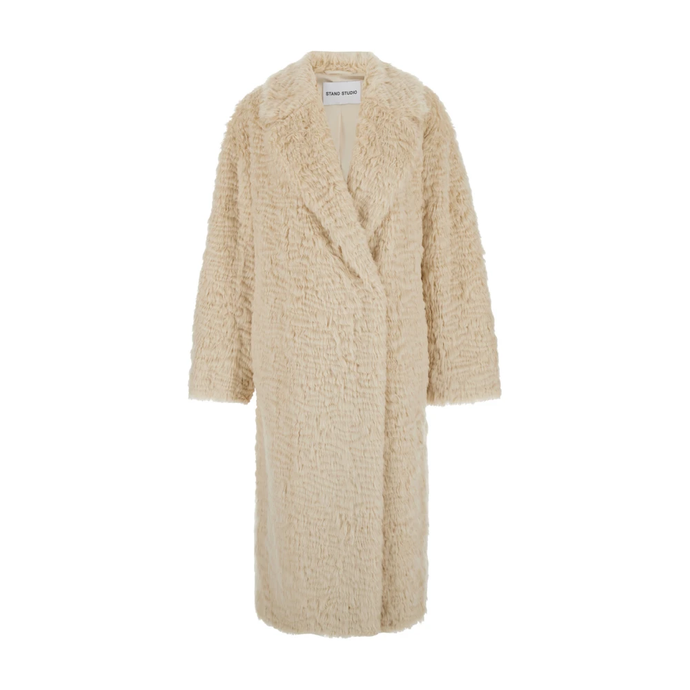 Coats > Single-Breasted Coats - - Stand Studio - Modalova