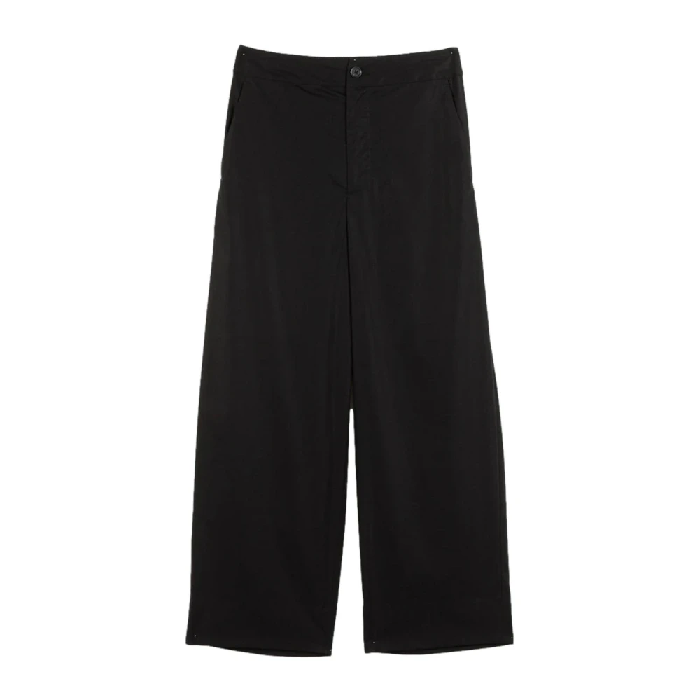 Twinset Black Wide Trousers, Female, M, Pant With Elastic Back