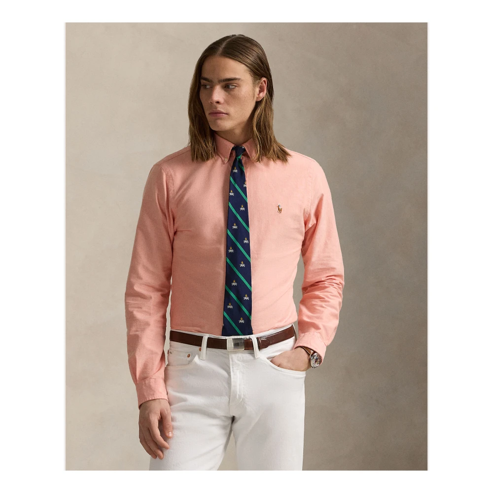 Ralph Lauren Casual Overhemd Orange Heren
