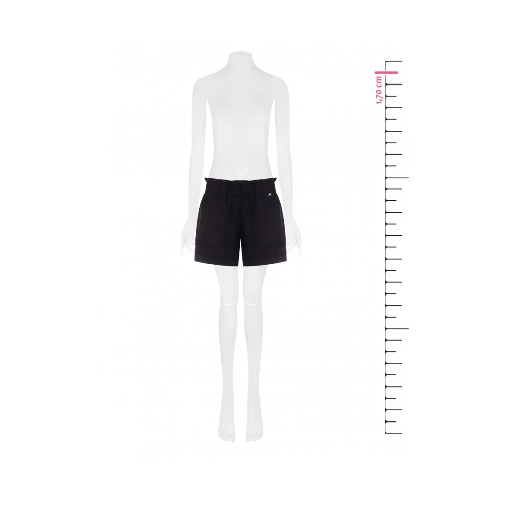 RINASCIMENTO Baggy Katoenen Shorts Lente Zomer 2024 Brown Dames