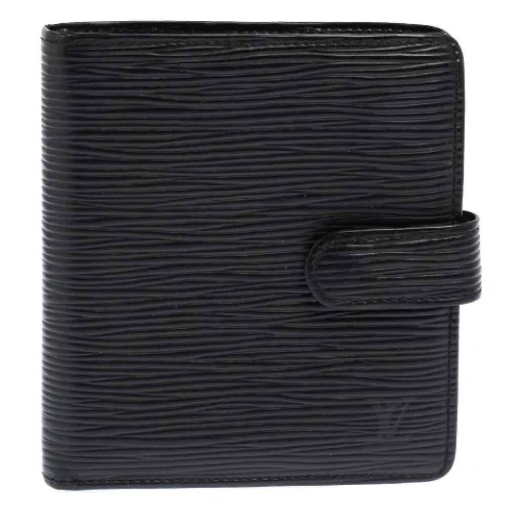 Louis Vuitton Vintage Pre-owned Leather wallets Black Dames