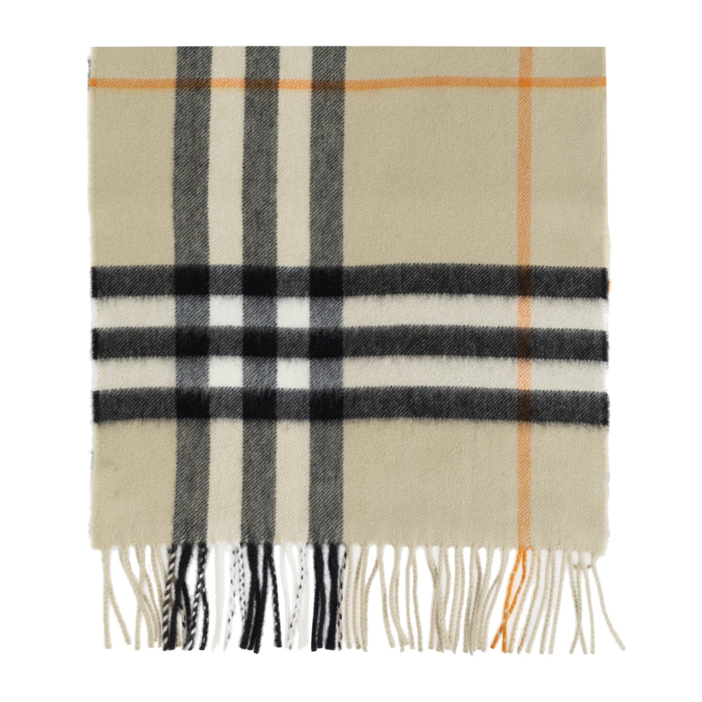Burberry Cashmere Sjaal Beige Unisex