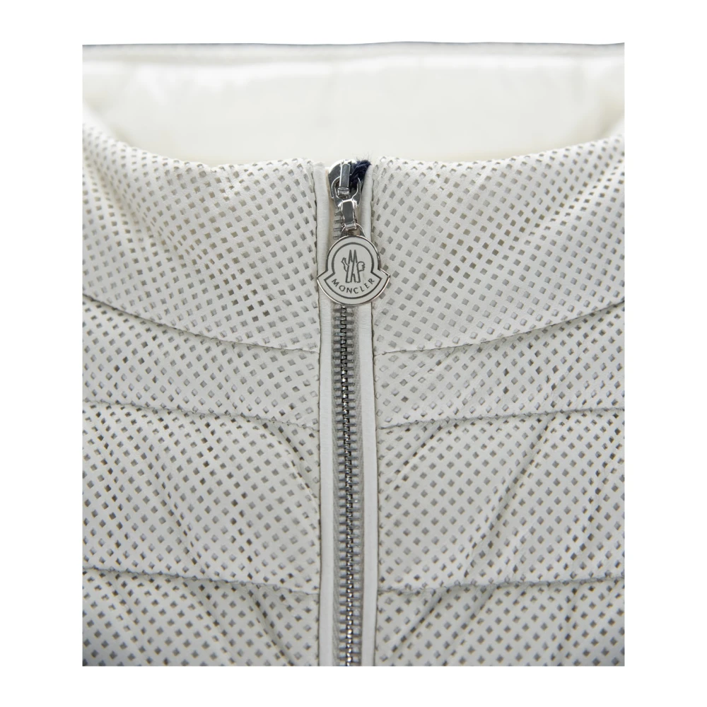 Moncler Korte donsjas met rits Beige Dames