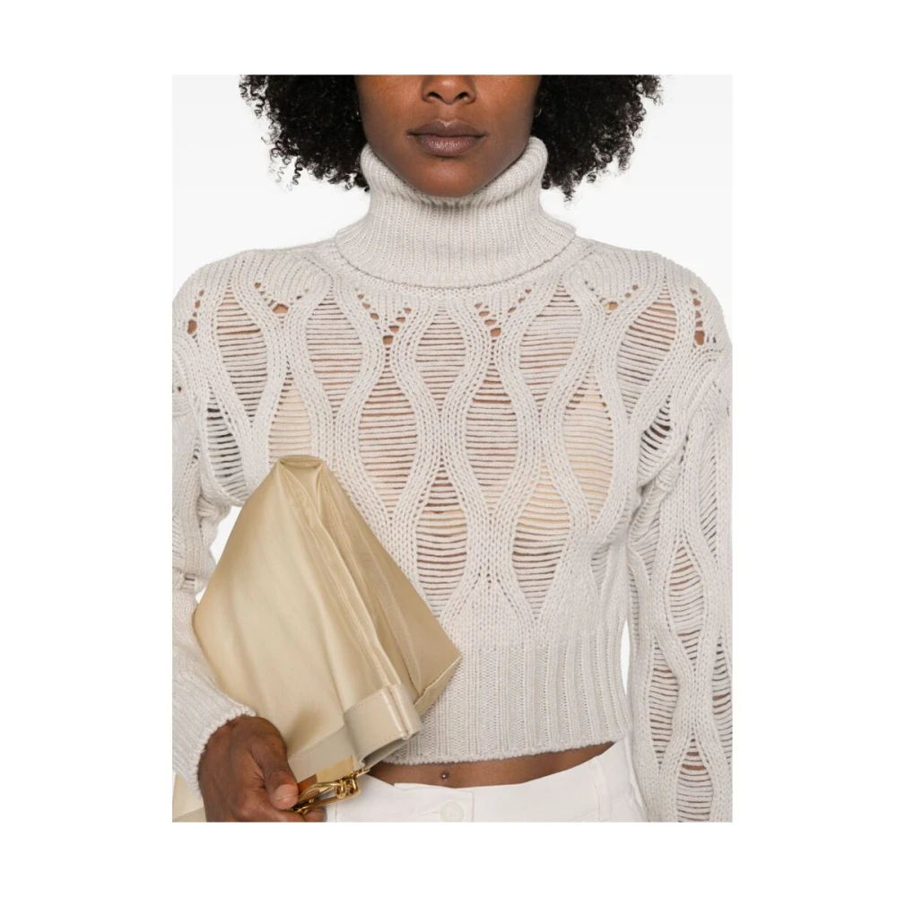Wild Cashmere Amandel Beige Kasjmier Trui Beige Dames