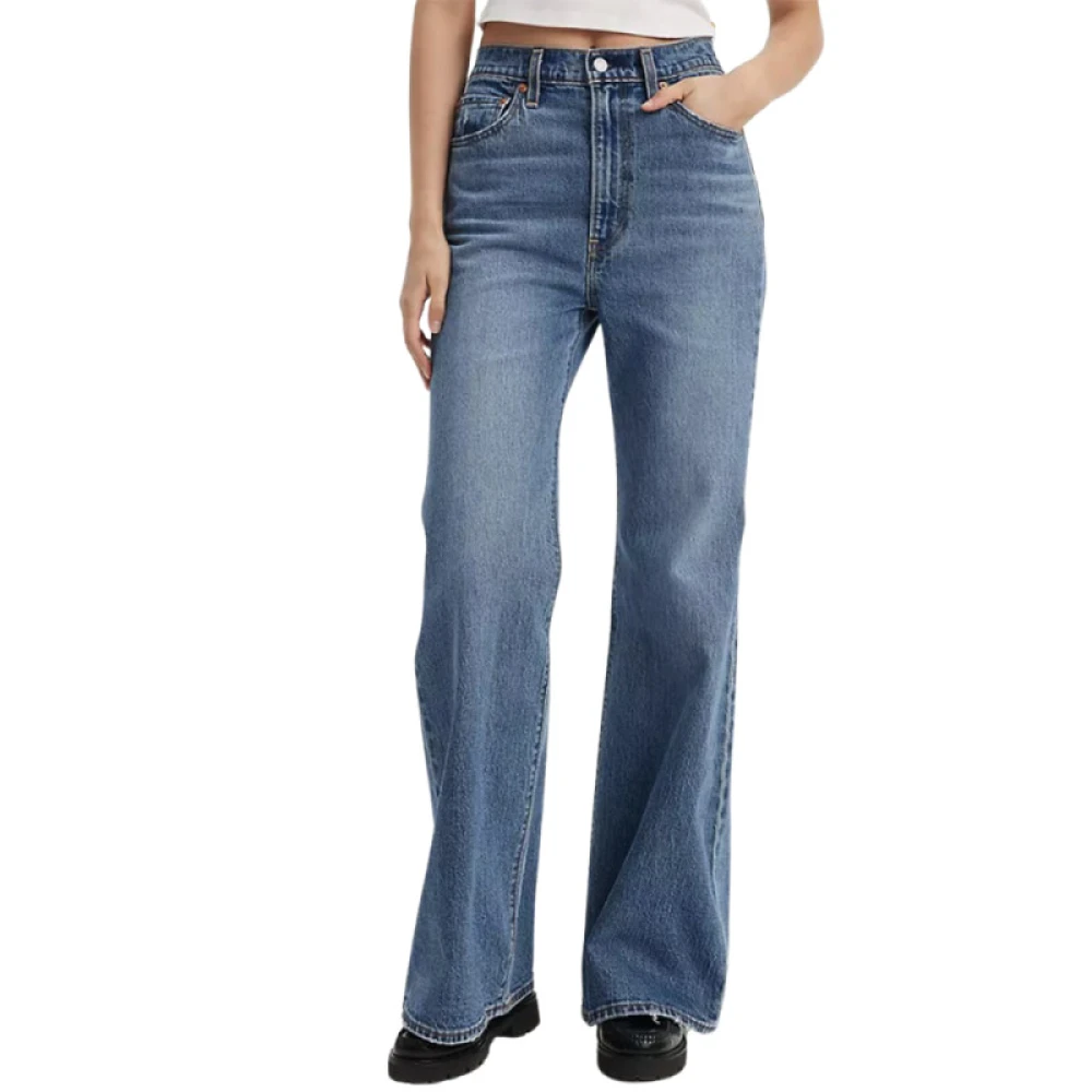 Levi's Jean Ribcage Flare Blue, Dam