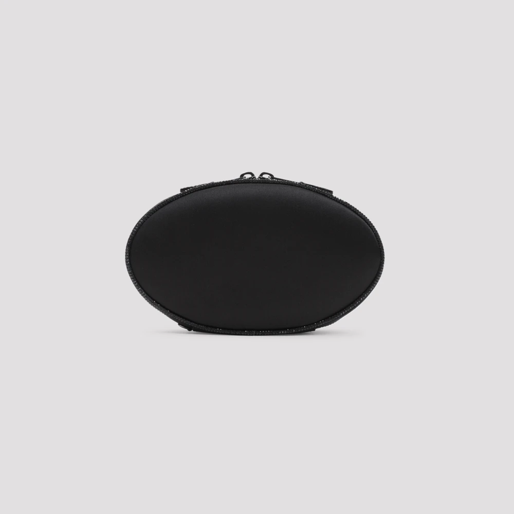Giorgio Armani Zwarte Clutch Tas Aw24 Black Dames
