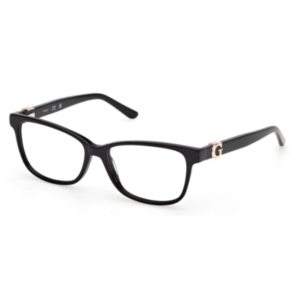 Guess Unisex Black Glasses, 52 Mm, Rectangle Eyeglasses Frame