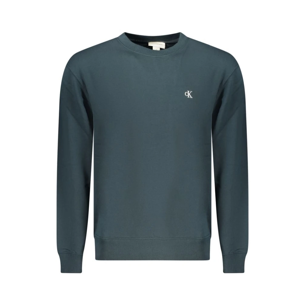 Calvin Klein Blue Long-Sleeved Sweatshirt - Male - Sweatshirts - Xl - Sweatshirts & Hoodies