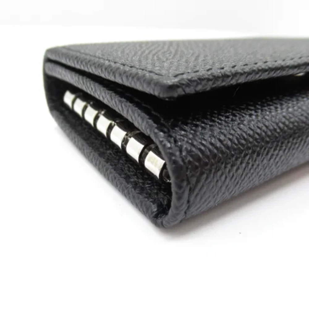 Bvlgari Vintage Pre-owned Leather key-holders Black Unisex