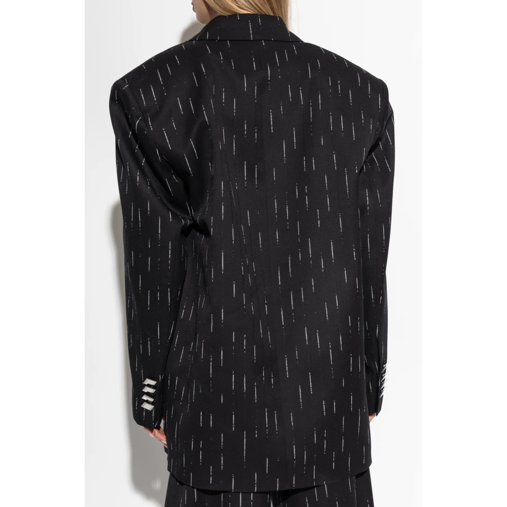 The Attico Wollen Blazer Black Dames
