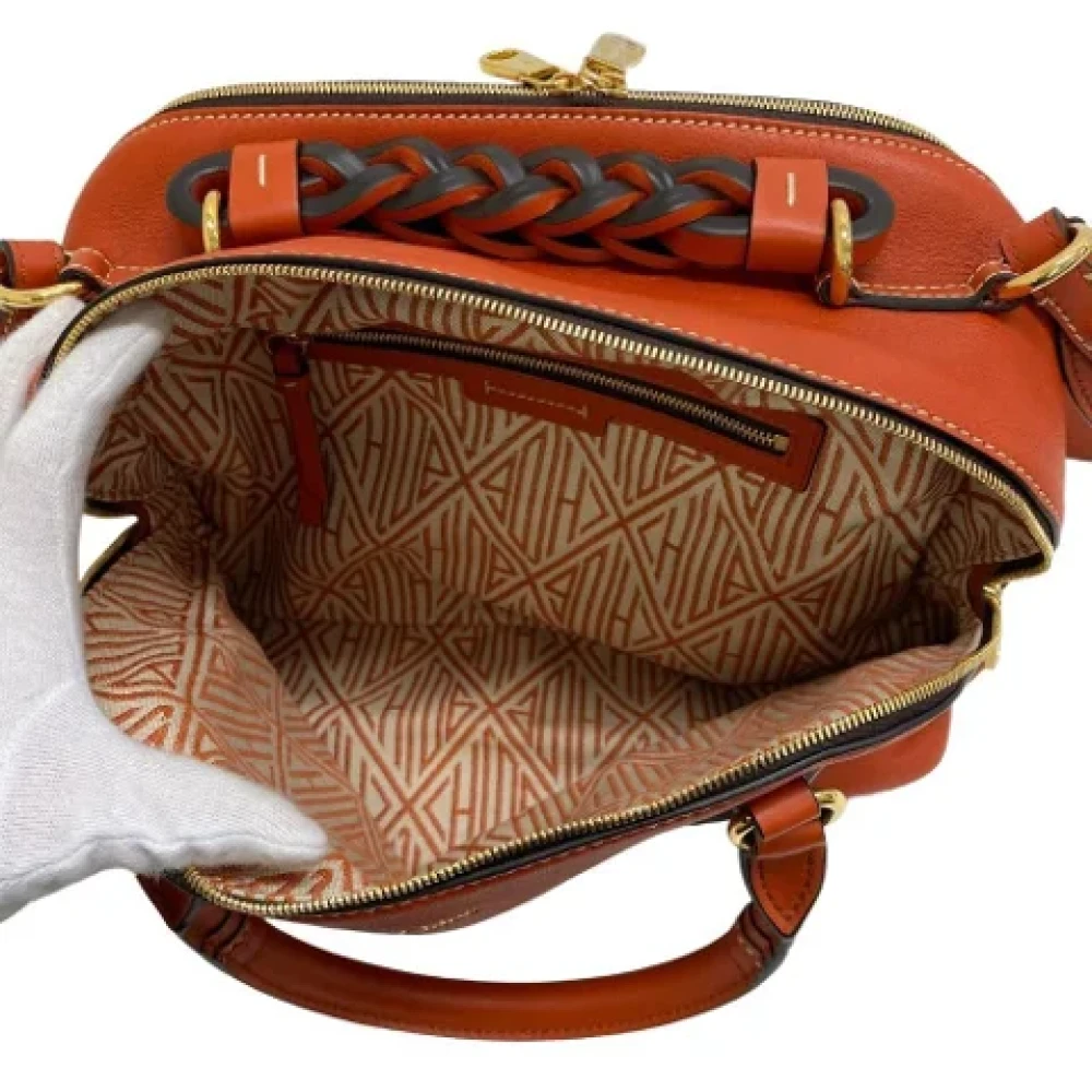Chloé Pre-owned Leather handbags Orange Dames