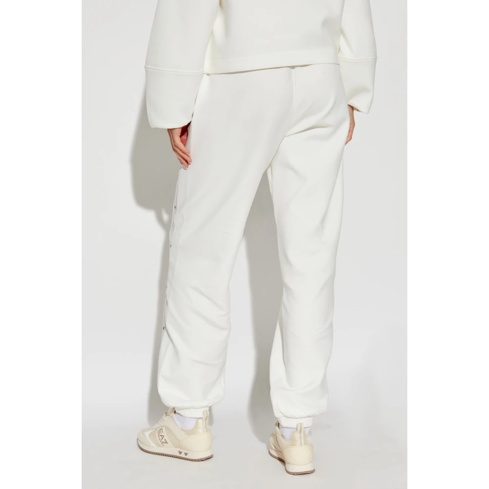Emporio Armani Sweatpants met zijstrepen Beige Dames