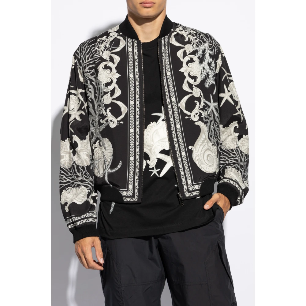 Versace Omkeerbare bomberjack Black Heren