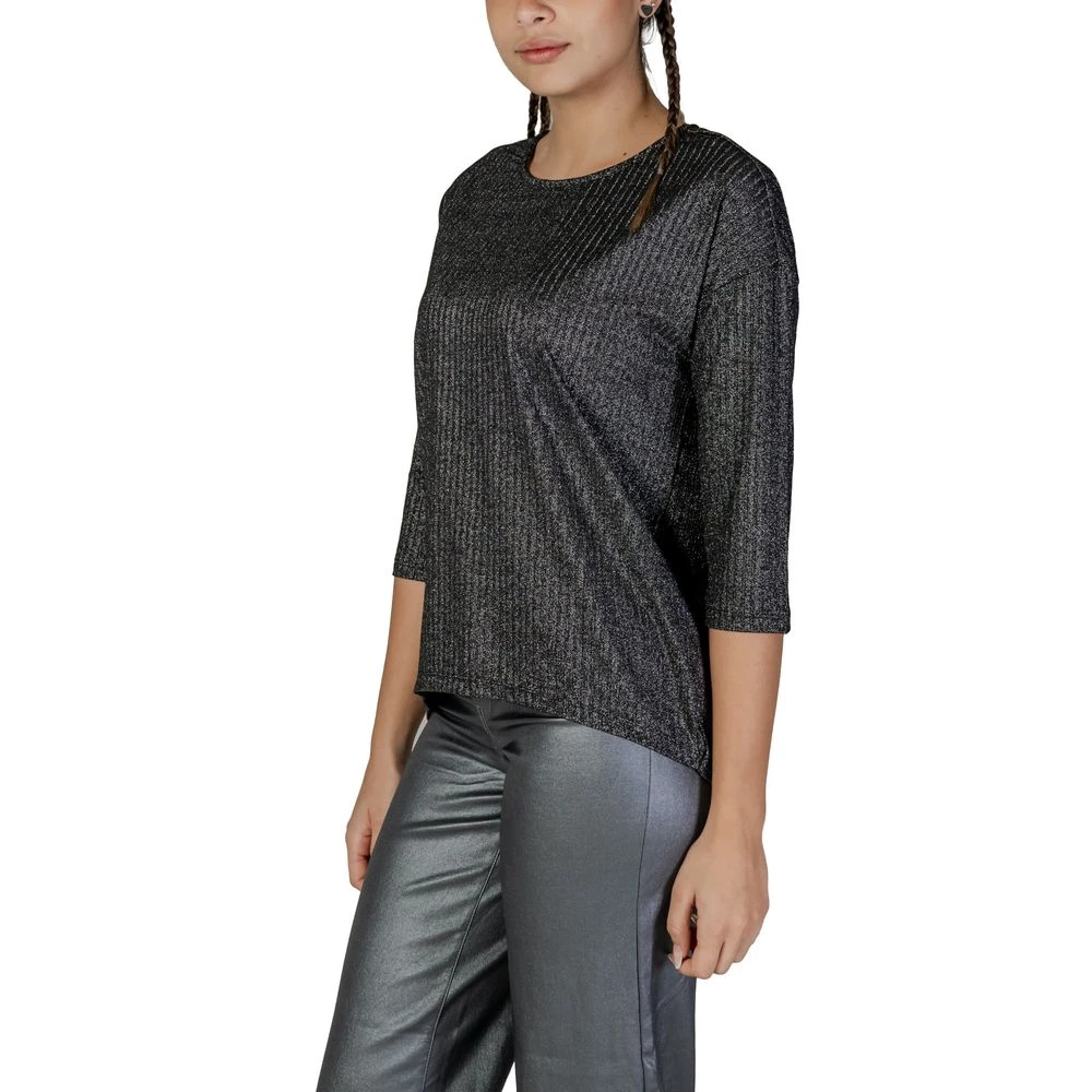 Vero Moda Bicolor Longsleeve T-shirt Black Dames