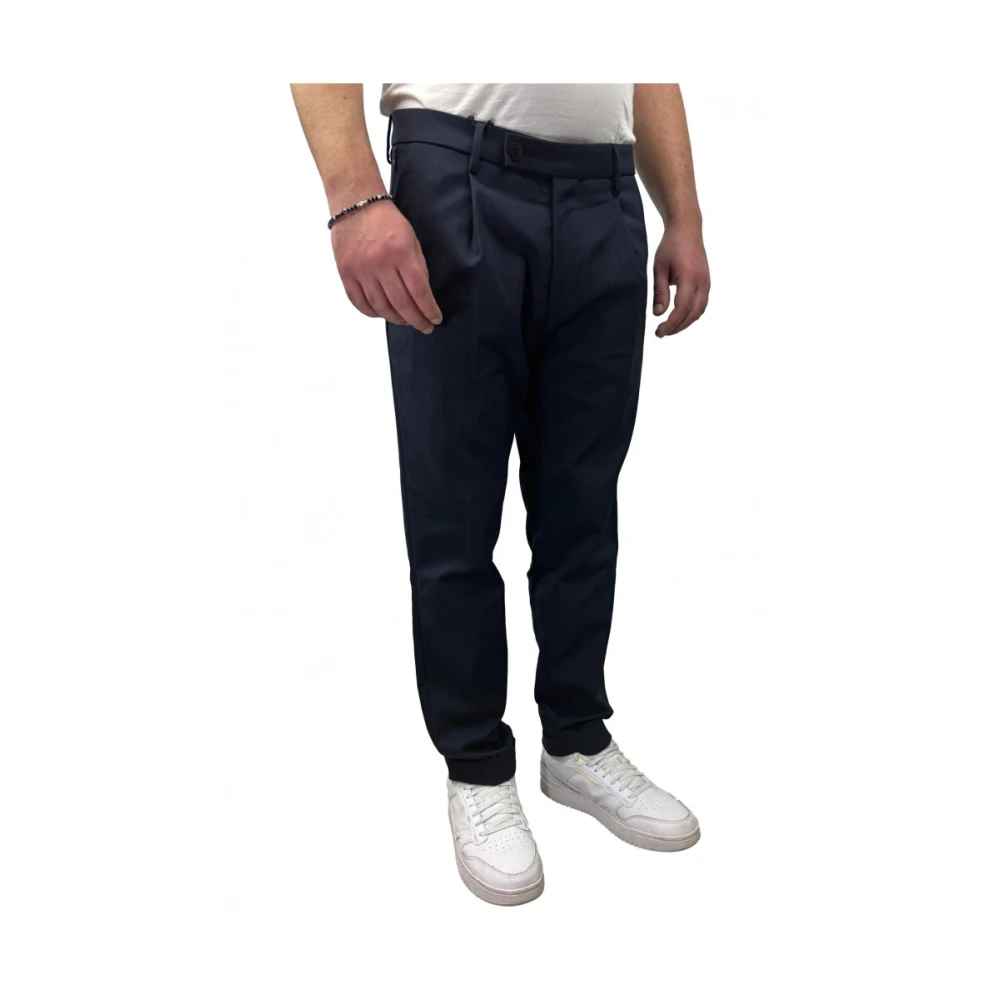Michael Coal Elegante Stretchy Polyester Broek Blue Heren
