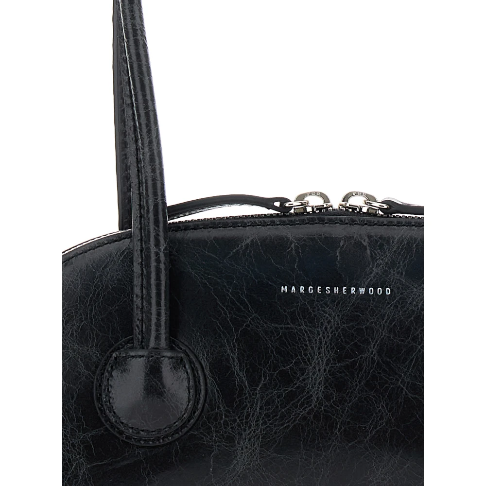 Marge Sherwood Zwarte schoudertas met stijl Black Dames