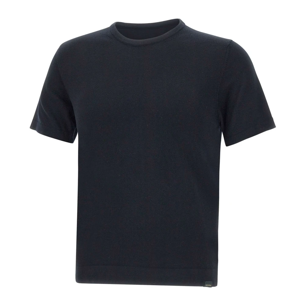 Woolrich Gekamd katoenen T-shirt en Polo Blue Heren