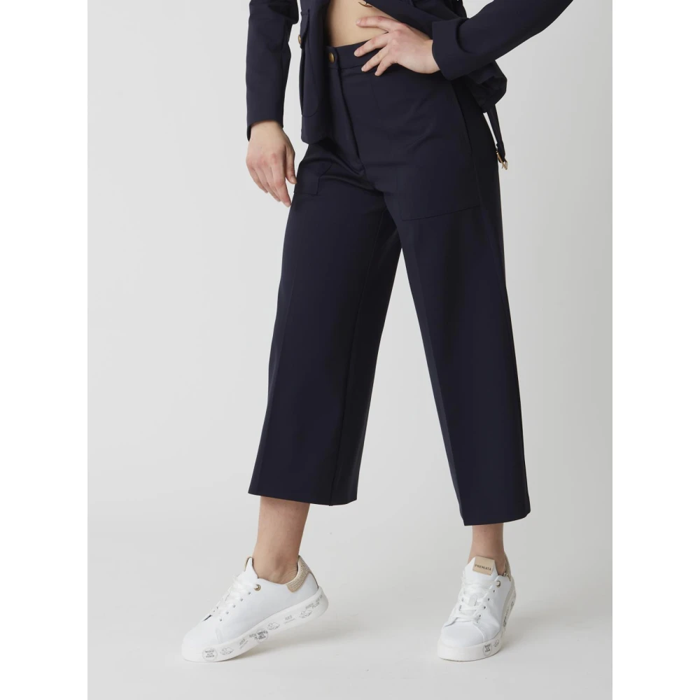pinko Makkelijke wijde Scuba broek Blue Dames