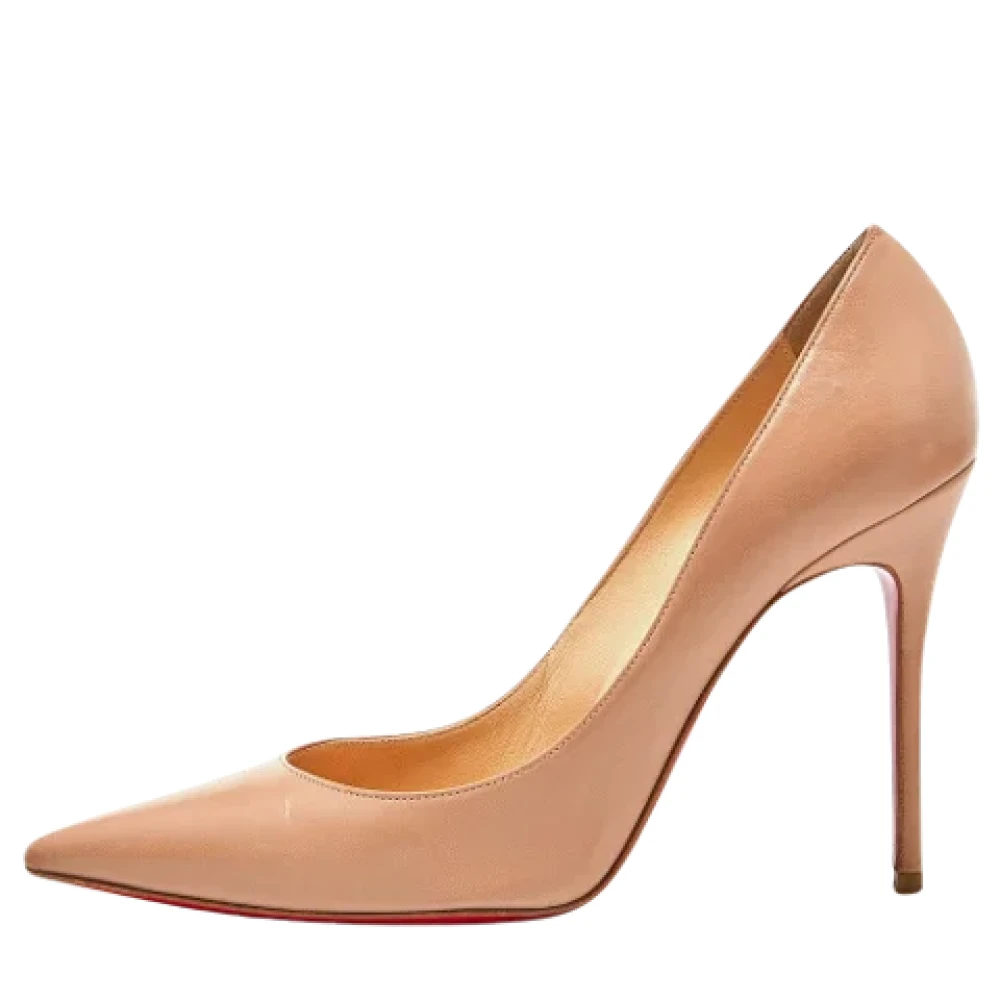 Louboutin 2025 hakken beige