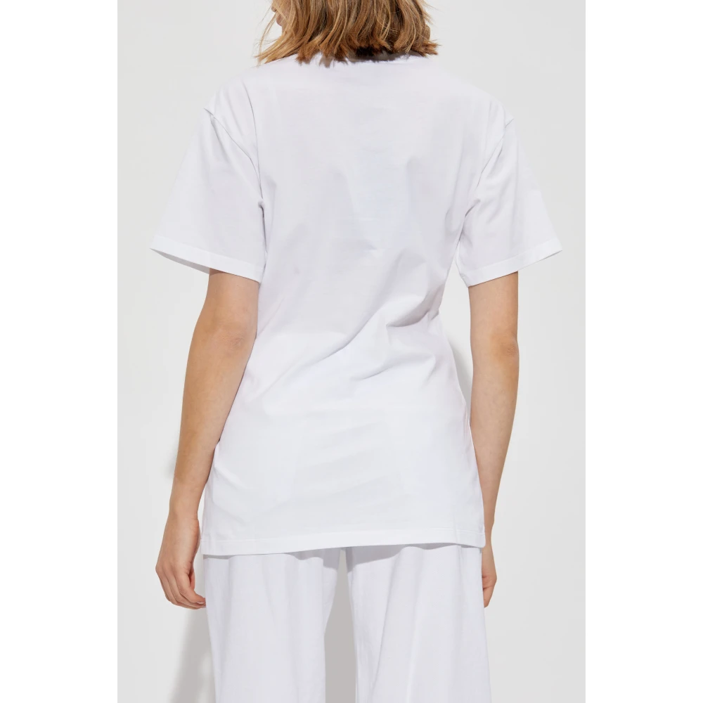 Versace T-shirt met applicaties White Dames