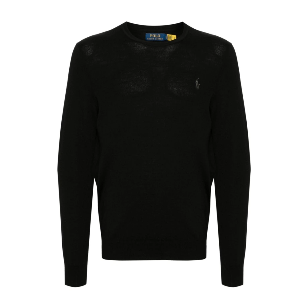 Ralph Lauren Rondgebreide trui Black Heren