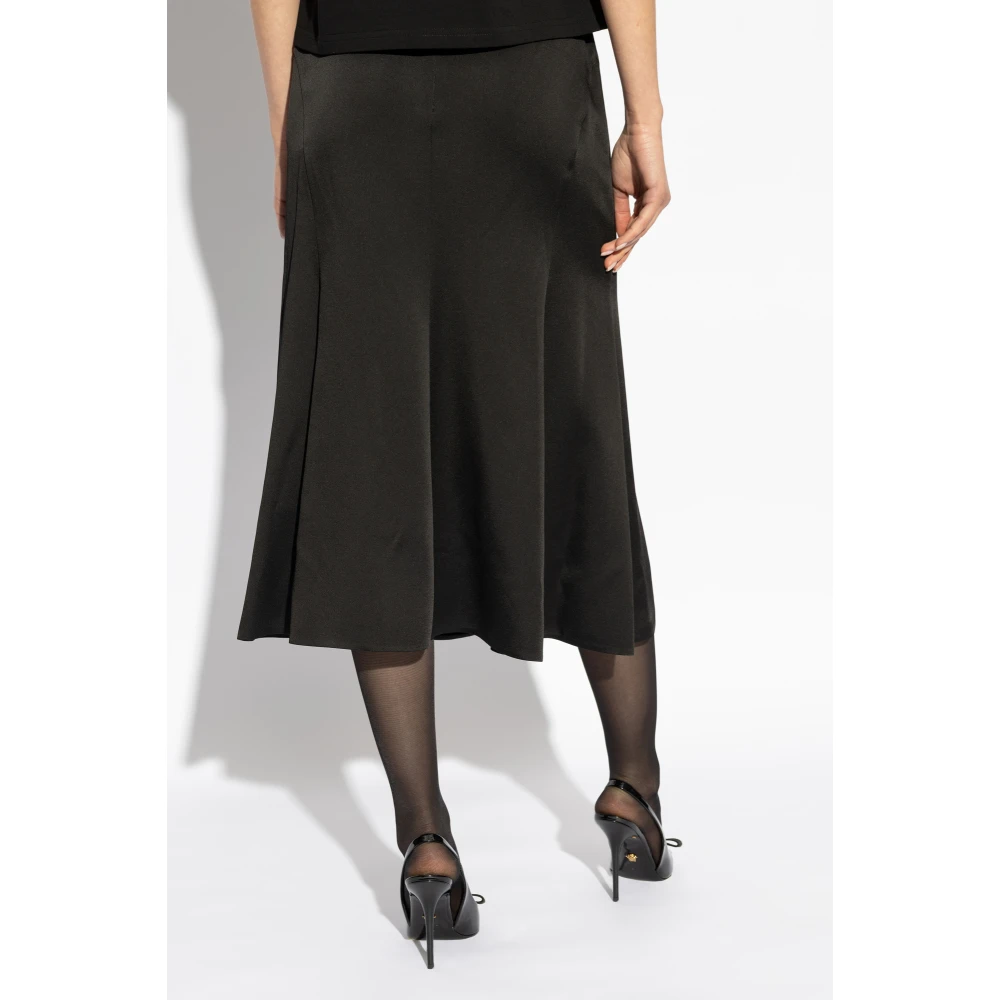 Versace Rok met decoratieve veiligheidsspelden Black Dames