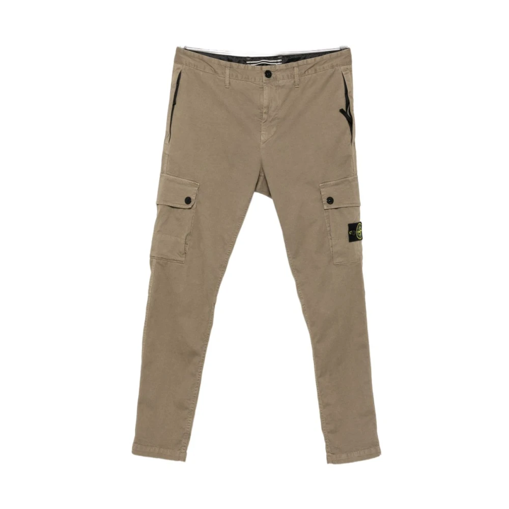 Stone Island Green Cargo Trousers - Male - Straight Trousers - W33 - Trousers