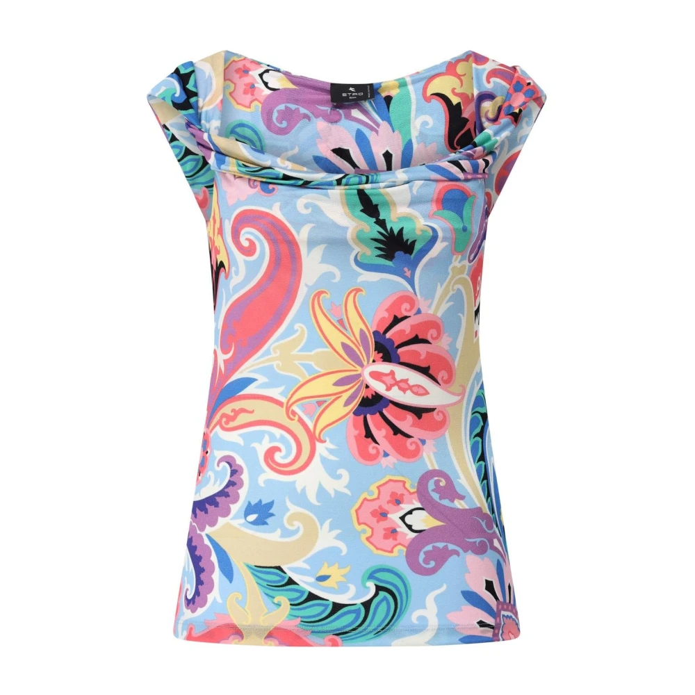 ETRO Paisley Waterfall Top Multicolor Dames