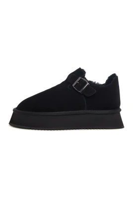 Kakao spänne shearling loafer