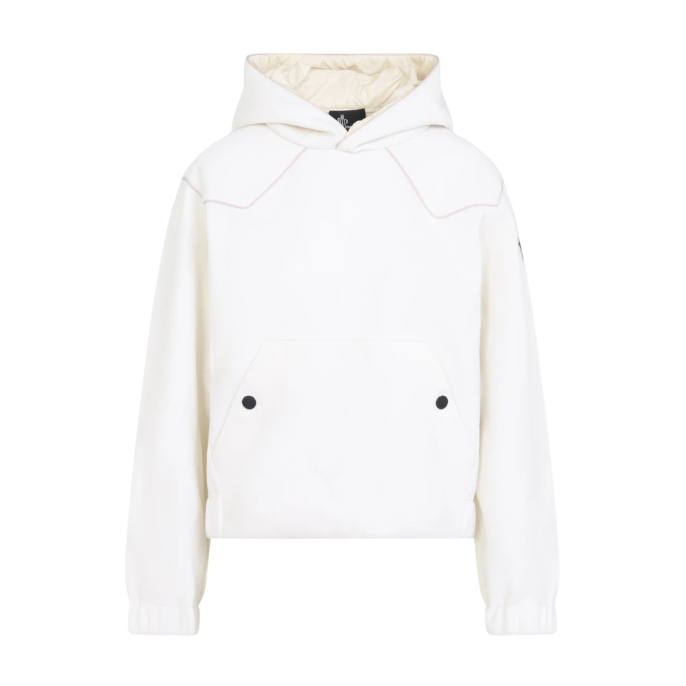 Moncler Grenoble Hoodie Jumper - Female - Hoodies - White - S - Sweatshirts & Hoodies
