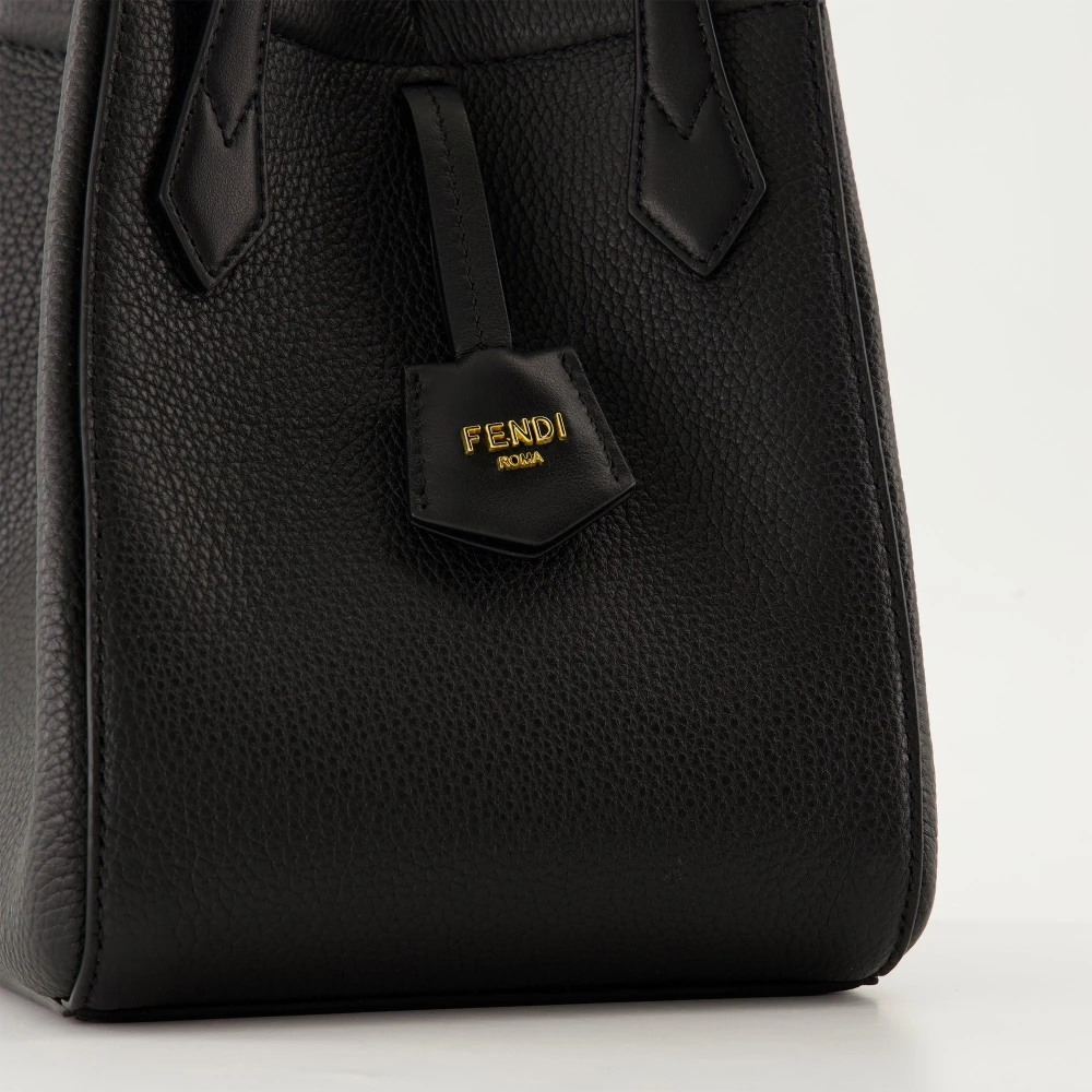 Fendi Zwarte Origami Mini Handtas Collectie Black Dames
