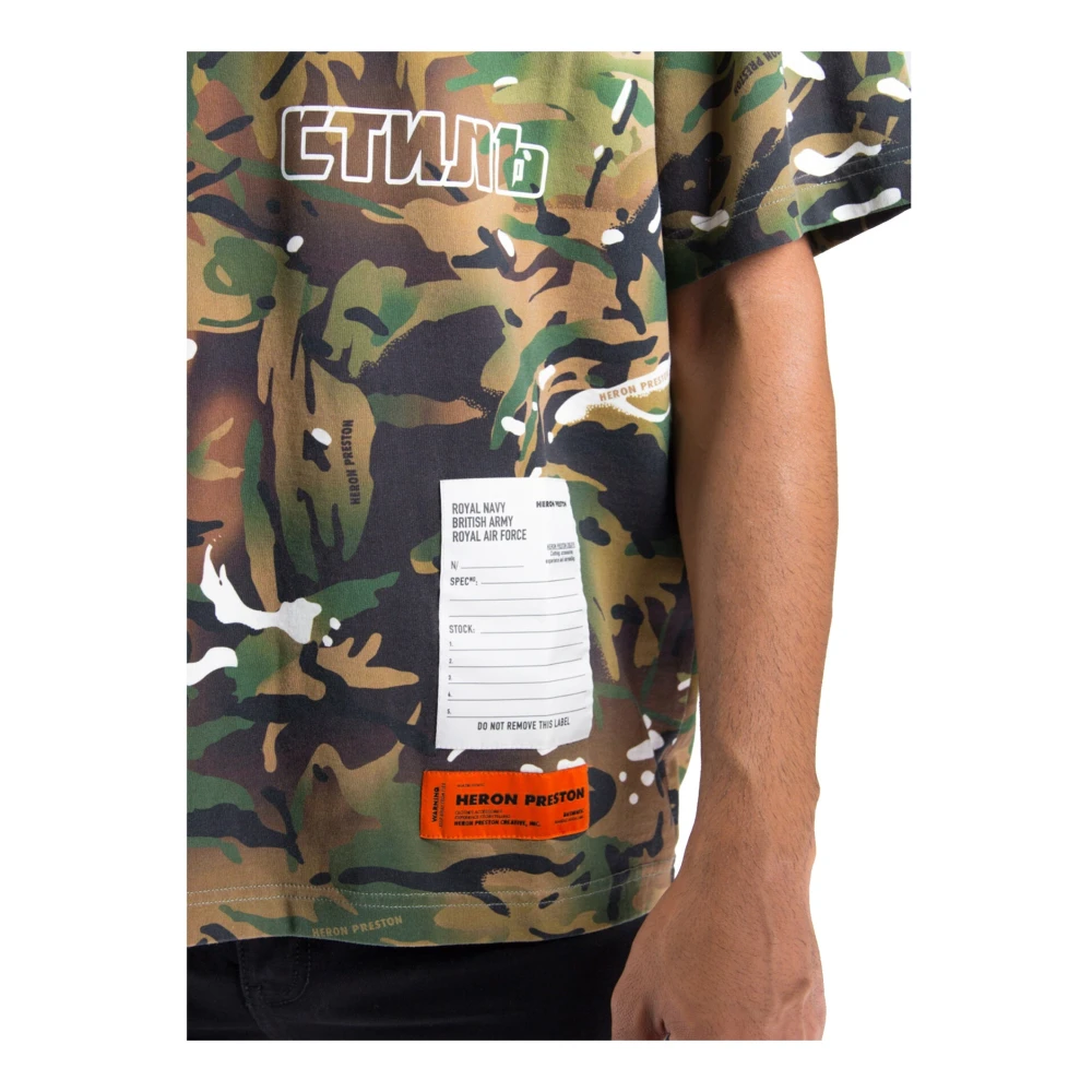 Heron Preston Camouflage T-shirt voor heren Multicolor Heren