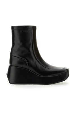 Ankelboots med fyrkantig tå