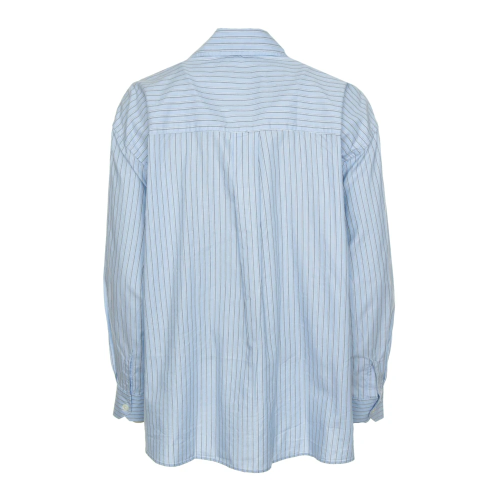 Our Legacy Casual Gestreept Overhemd met Kent Kraag Blue Heren