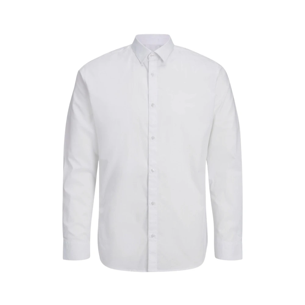 Jack & Jones Men's White Formal Shirts,, Slim Fit Shirt Medium