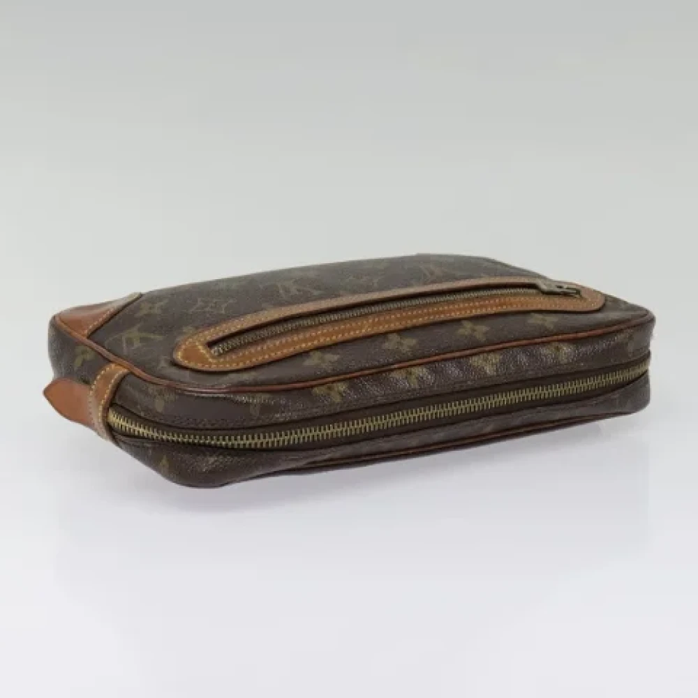 Louis Vuitton Vintage Pre-owned Canvas clutches Brown Dames