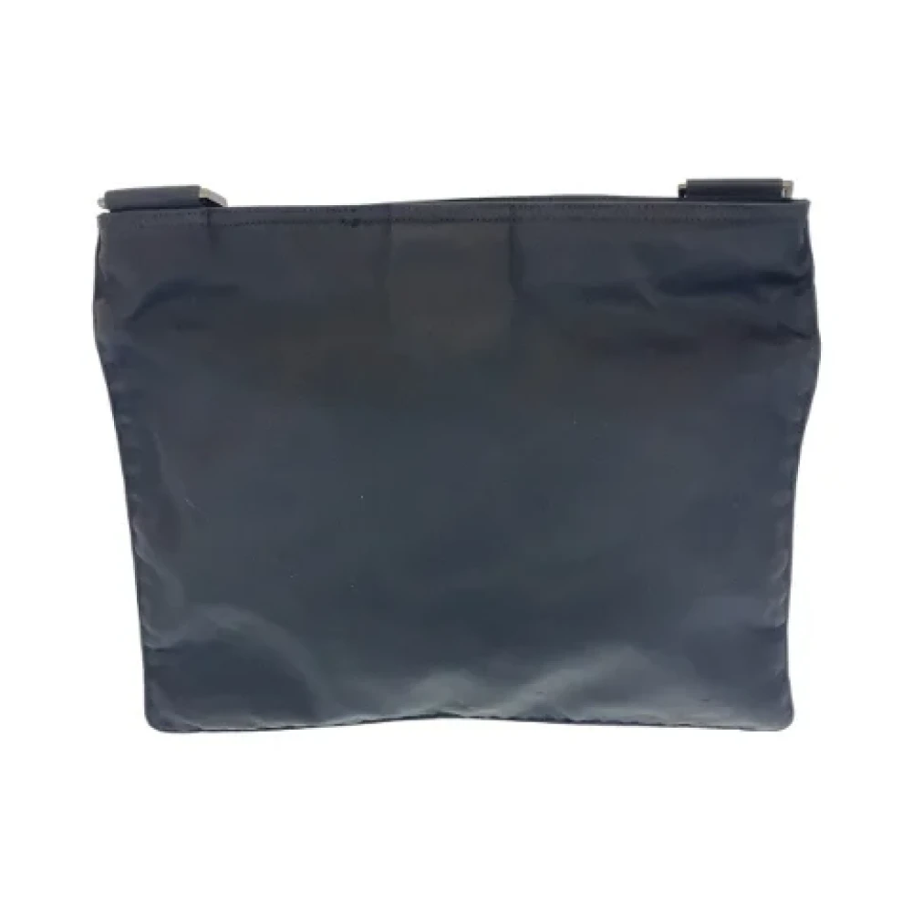 Prada Vintage Pre-owned Canvas crossbody-bags Black Dames