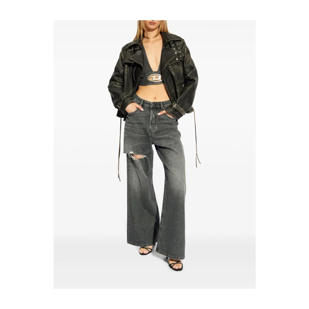 Diesel Vintage Denim Jeans Gray Dames