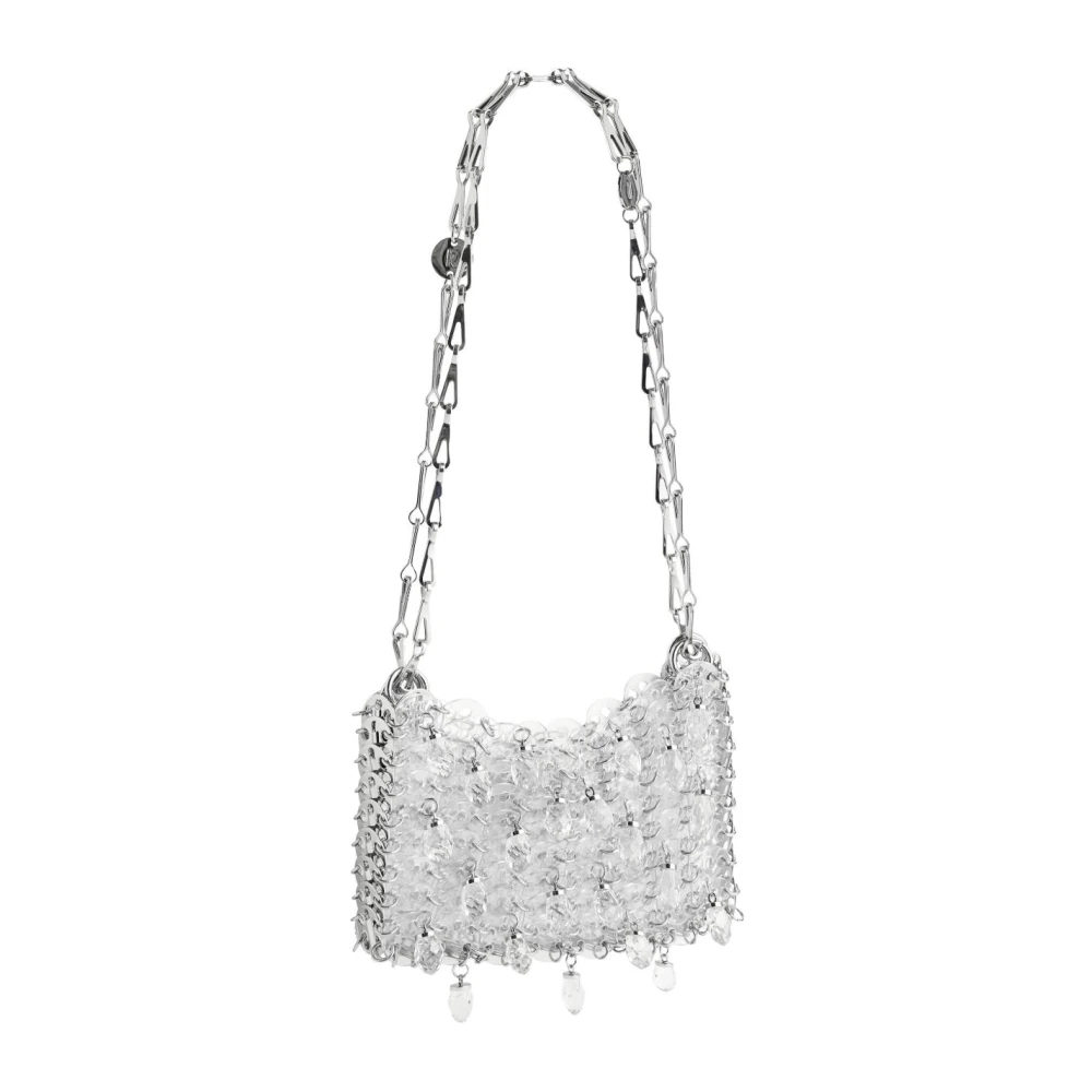 Rabanne Women's Gray Clear Crystal Shoulder Bag - Shoulder Bags - One Size - Bags