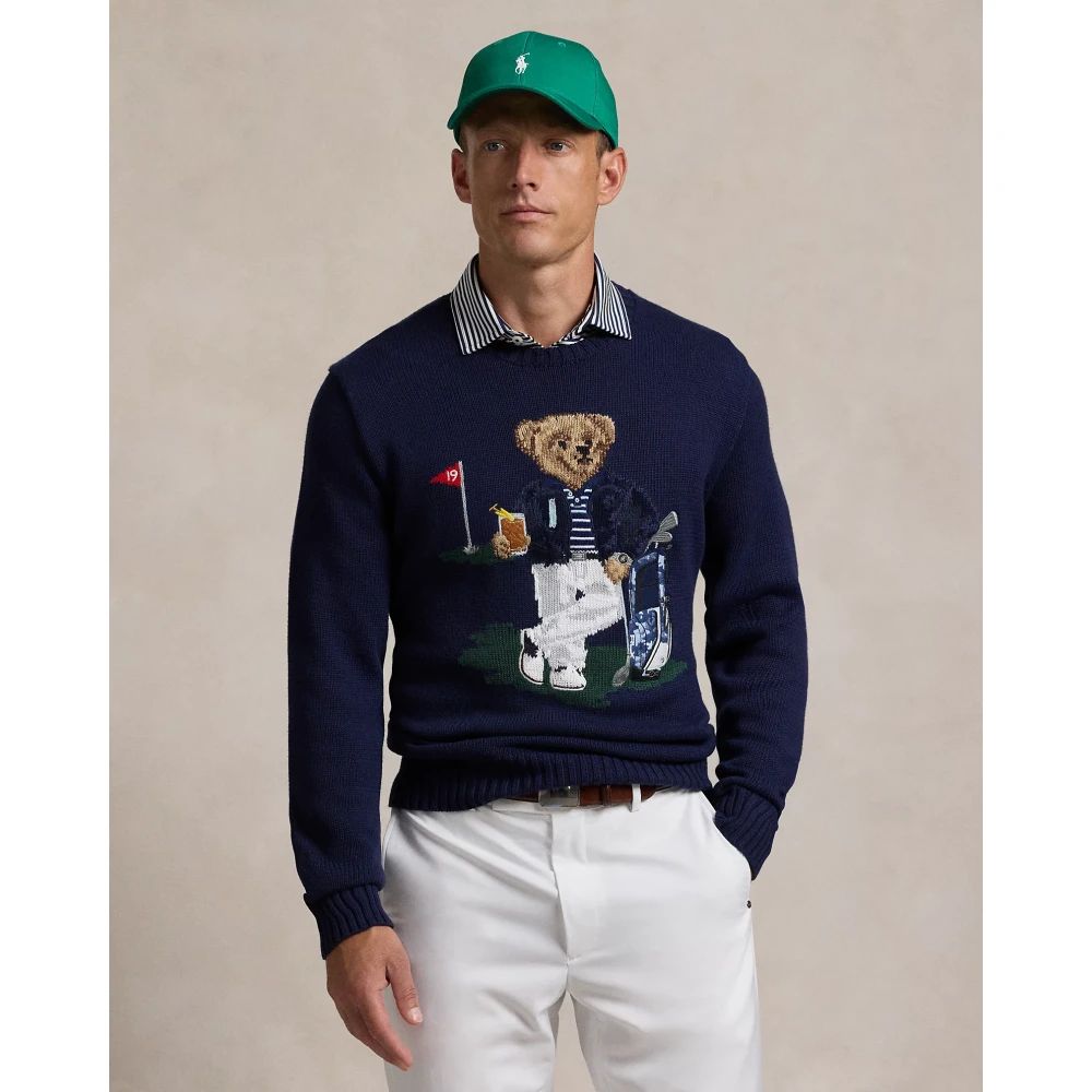 Polo Ralph Lauren Bear Performance Jumper Blue Heren