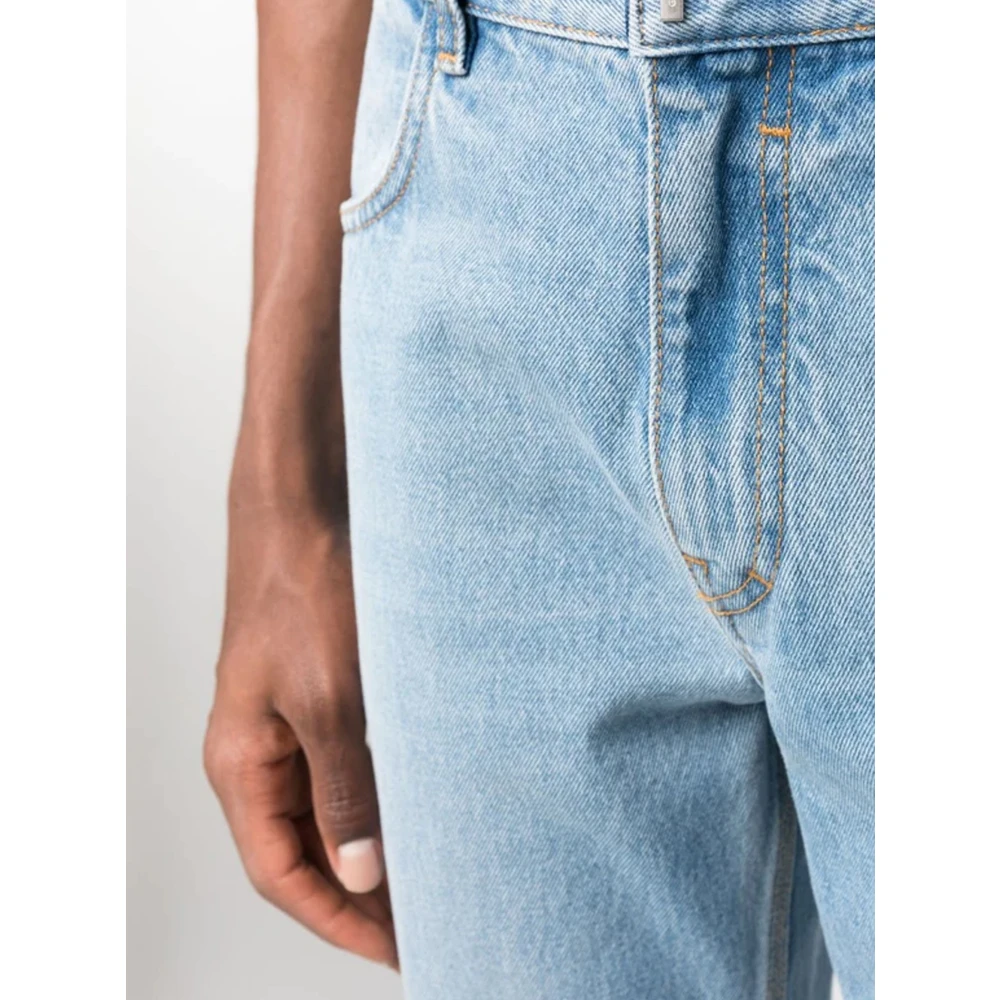 Givenchy Klassieke Stone-Wash Straight Jeans Blue Heren
