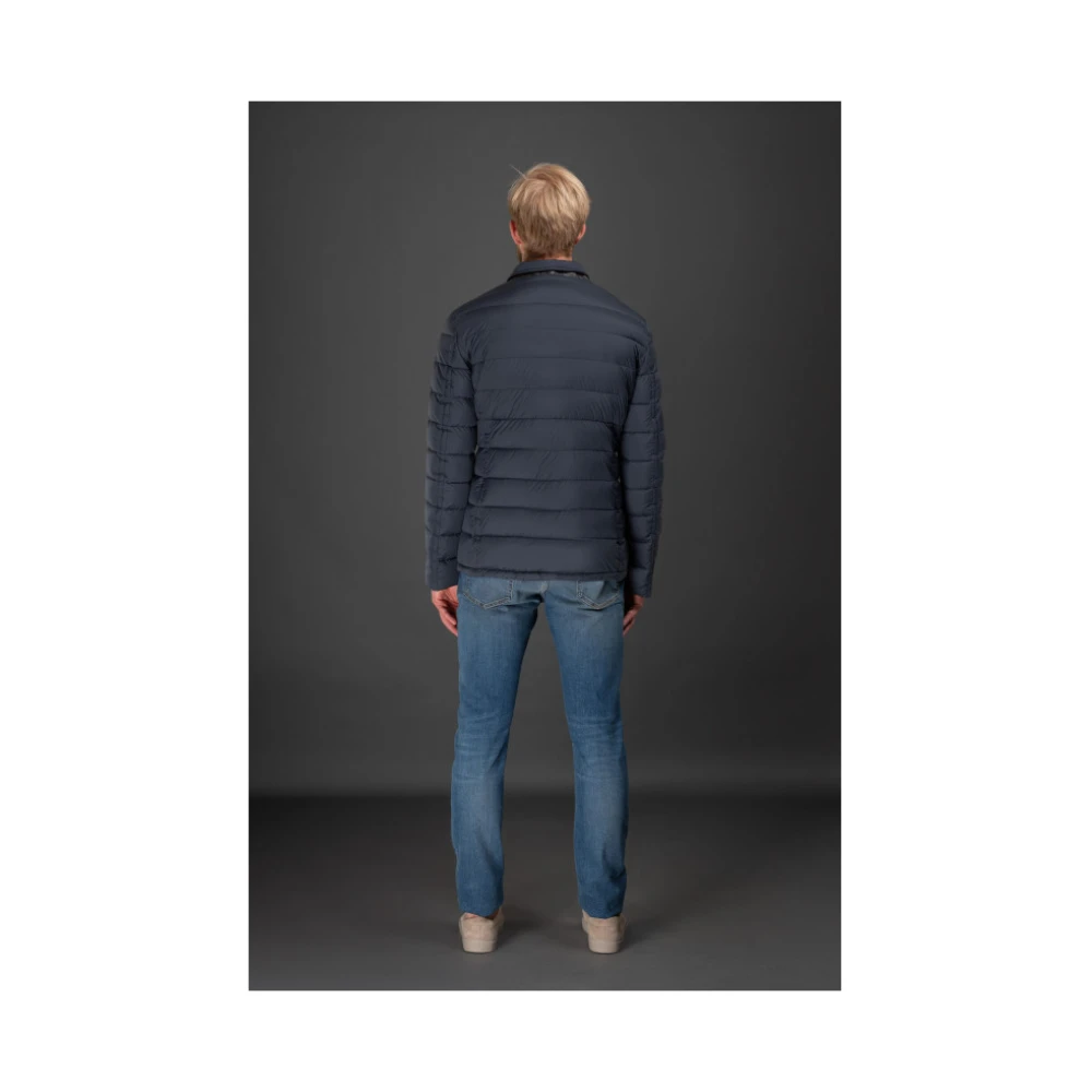 Moorer Stylish Array Grote Jas Blue Heren