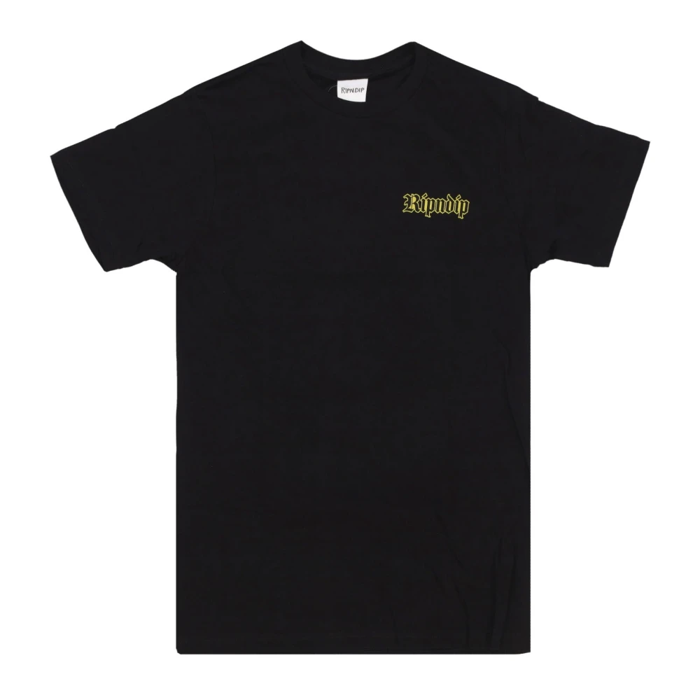 Ripndip Svart Herr T-shirt med Anpassad Tryck Black, Herr