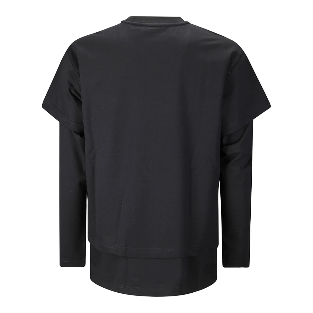 Heliot Emil Gelaagde Crewneck Sweater Black Heren